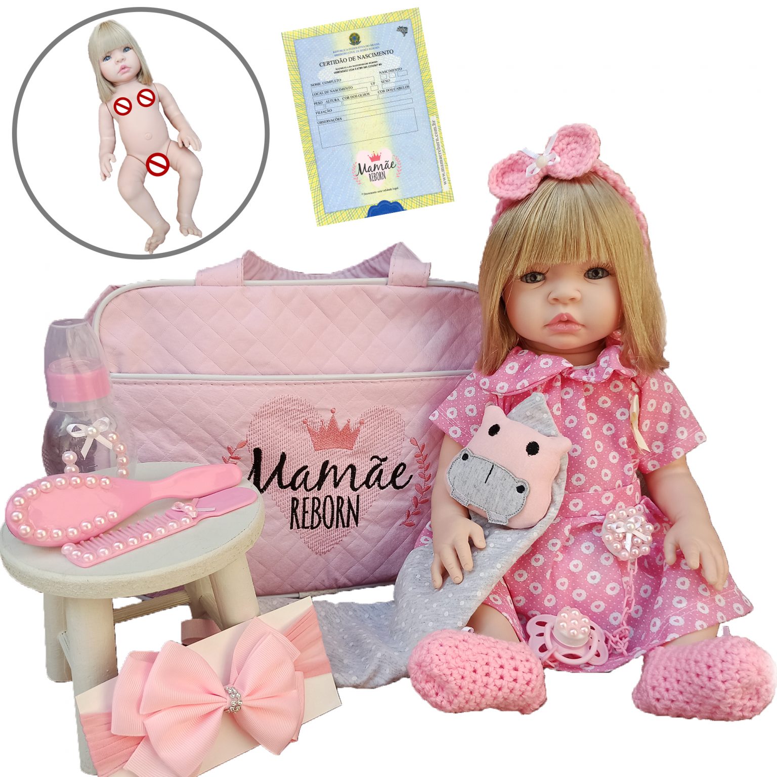 bebe-reborn-menina-bolsa-luxo-girafinha