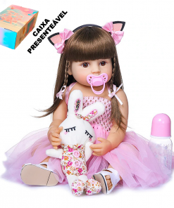 Bebê Reborn Princesa Rosa 55 Cm Ig-520 - Pronta Entrega