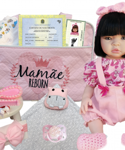 bebe reborn 100% silicone enxoval completo